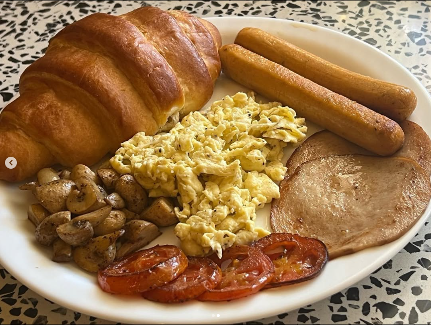 Maria's delicious breakfast spread